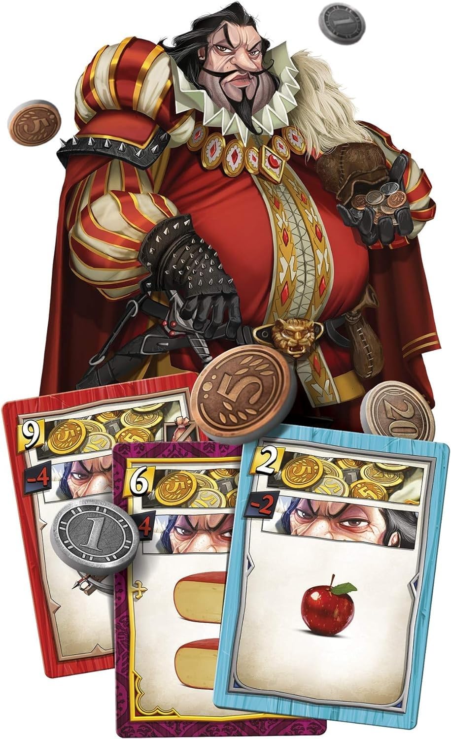 Sheriff of Nottingham 2nd Edition Board Game | Strategy Game | Medieval Bluffing Game | Card Drafting Game for Adults and Teens | Ages 14+ | 3-6 Players | Average Playtime 60 Minutes | Made by CMON