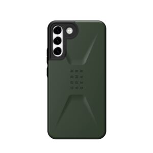 URBAN ARMOR GEAR UAG Designed for Samsung Galaxy S22 Plus Case Green Olive Sleek Ultra-Thin Shock-Absorbent Civilian Protective Cover, [6.6 inch Screen]