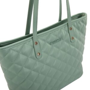 Montana West Quilted Handbag for Women Tote Purse Shoulder Bag Large Fashion Hobo Purse MWC-084BLGN