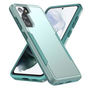 designed for samsung galaxy s21 plus case heavy-duty tough rugged lightweight slim shockproof wireless charging support protective case for samsung s21+ plus 6.7"(green)