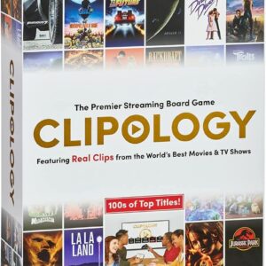 Clipology Game - The Premier Streaming Board Game Featuring Real Clips From The World's Best Movies & TV Shows | Movie Trivia Game