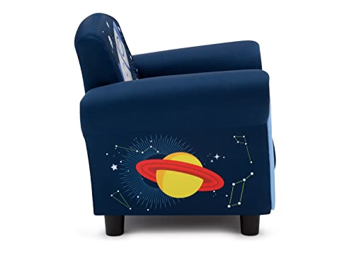 Delta Children Space Adventures Kids Upholstered Chair, Blue