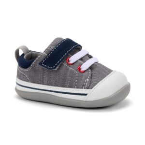 See Kai Run - Stevie II First Walker Shoe for Infants, Gray Denim, Infant 5