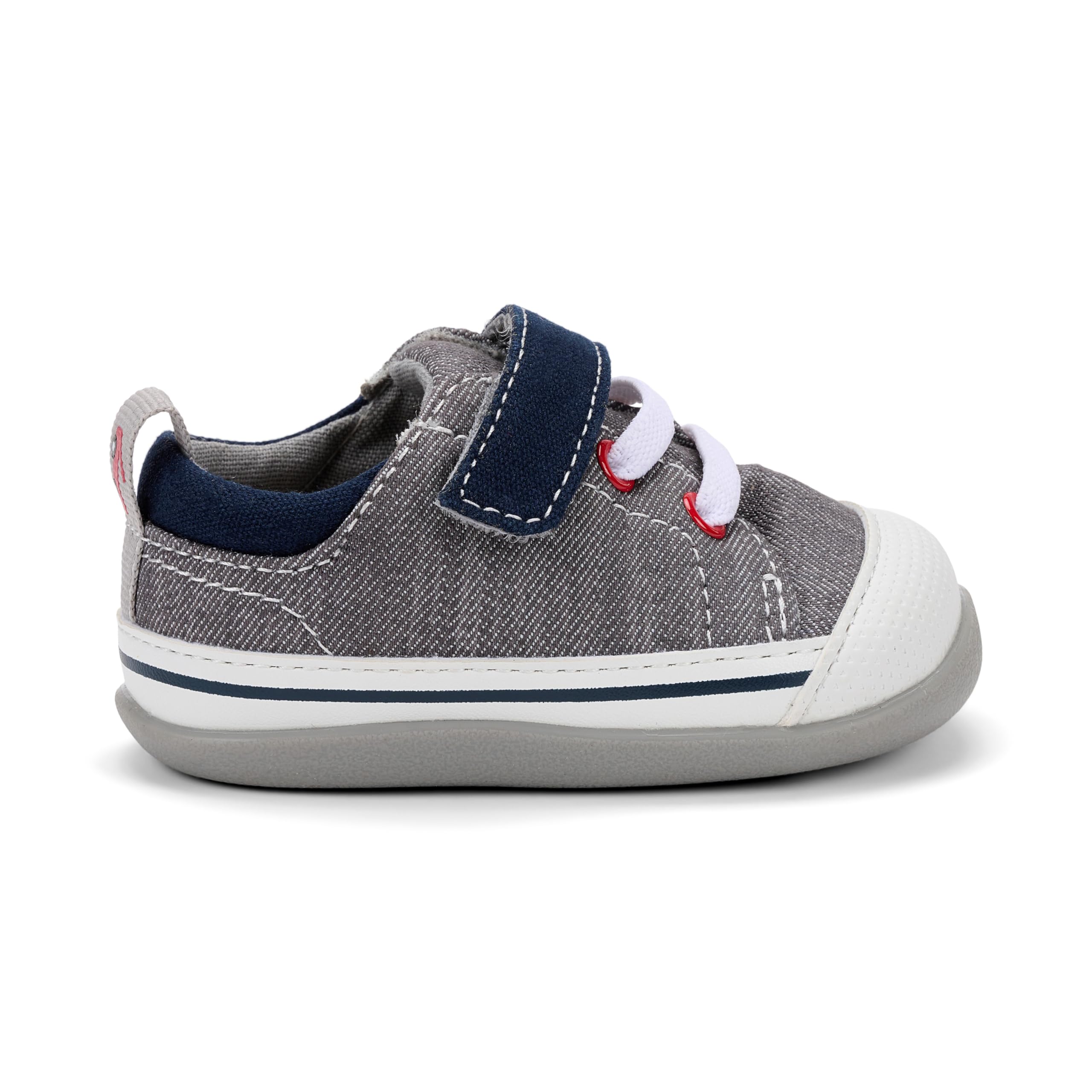 See Kai Run - Stevie II First Walker Shoe for Infants, Gray Denim, Infant 5