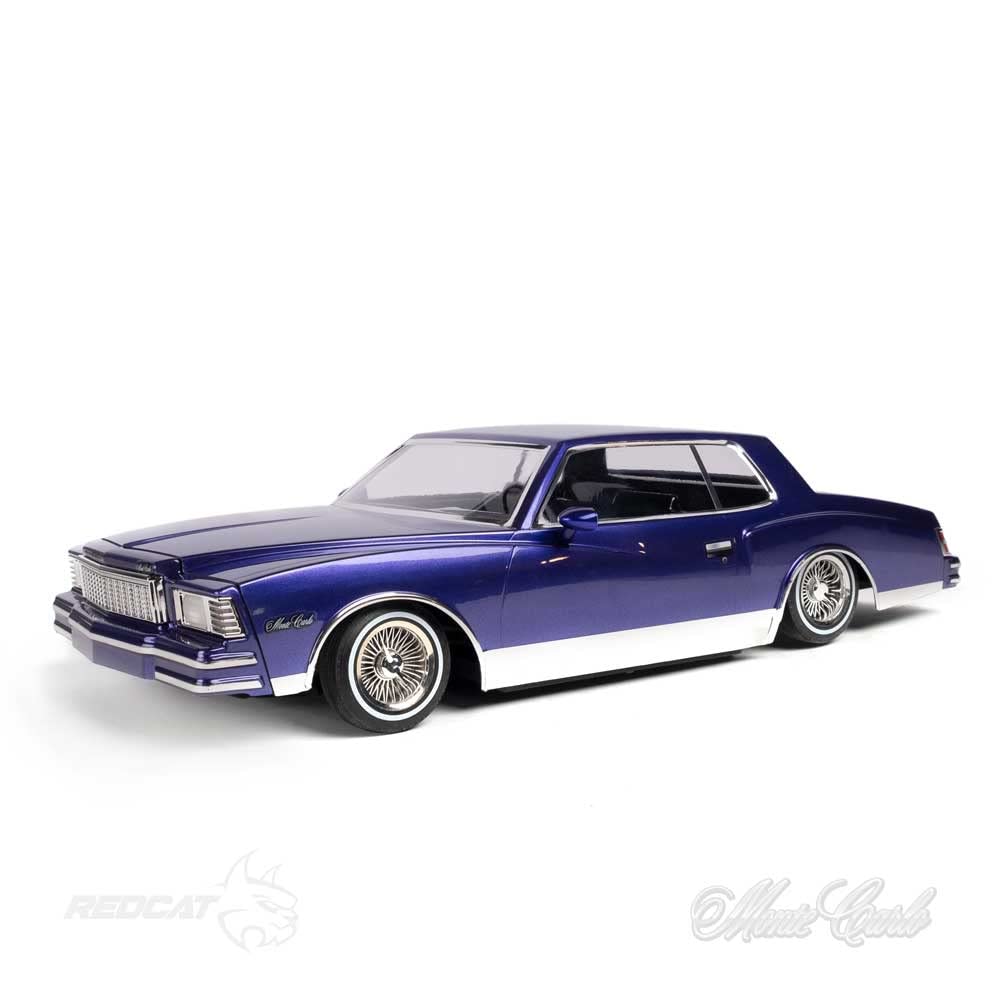 Redcat Racing 1/10 Scale Licensed 1979 Chevrolet Monte Carlo RC Car - 2.4Ghz Radio Controlled Functional Lowrider - Purple