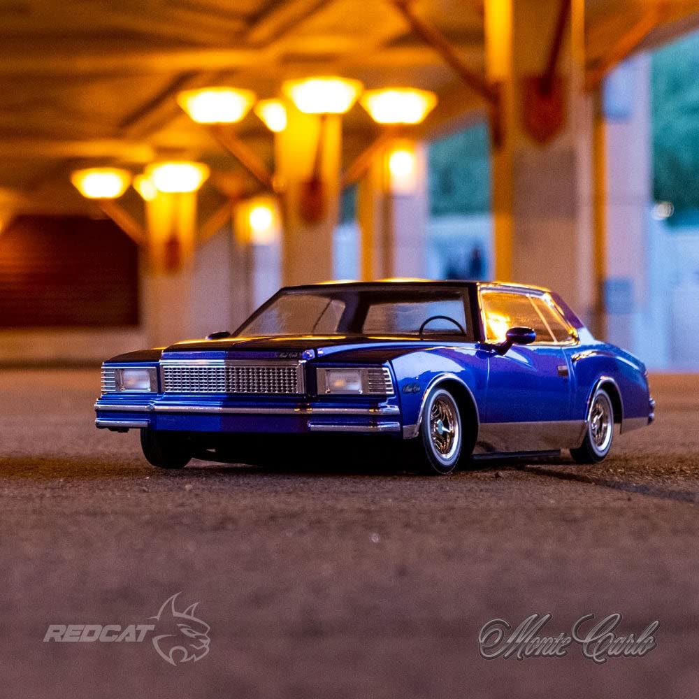 Redcat Racing 1/10 Scale Licensed 1979 Chevrolet Monte Carlo RC Car - 2.4Ghz Radio Controlled Functional Lowrider - Purple