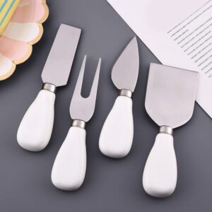 HEMOTON 4Pcs Cheese Cheese Fork Cheese Shaver Butter Spreader Cake kit Butter Cutter Cheese Cutter Cheese Cutting Tool Home Tools Bread Cutter Cutting Machine Travel Stainless Steel