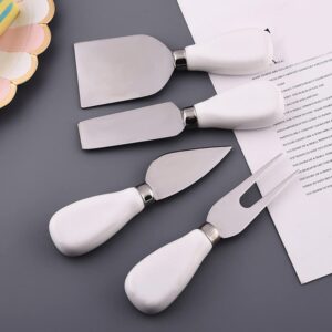 HEMOTON 4Pcs Cheese Cheese Fork Cheese Shaver Butter Spreader Cake kit Butter Cutter Cheese Cutter Cheese Cutting Tool Home Tools Bread Cutter Cutting Machine Travel Stainless Steel