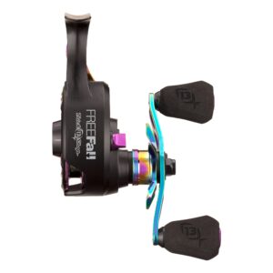 13 FISHING - Freefall Carbon - Trick Shop Edition 2022 - Inline Ice Fishing Reel - 2.5:1 Gear Ratio - Right Hand Retrieve - BBCFFTS222.5-RH