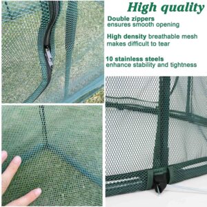 Large Tunnel 8.2'x4' Plant Netting Cover 4FT Tall Crop Cage Netting Pest Guard Cover for Vegetables Fruits Durable Gardening Net for Plant and Animal