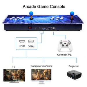 IDYNIREL 3D Pandora Box 60S Arcade Games Console for TV&PC&Projector, 26800 Games Installed Plug and Play Games Machine, 1280x720 Full HD, Search/Save/Hide/Pause Games, Favorite List, 1-4 Players……