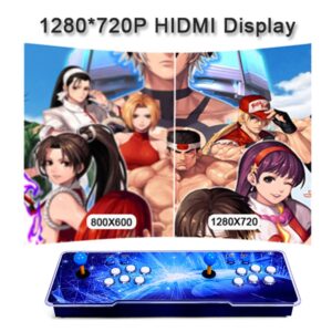 IDYNIREL 3D Pandora Box 60S Arcade Games Console for TV&PC&Projector, 26800 Games Installed Plug and Play Games Machine, 1280x720 Full HD, Search/Save/Hide/Pause Games, Favorite List, 1-4 Players……