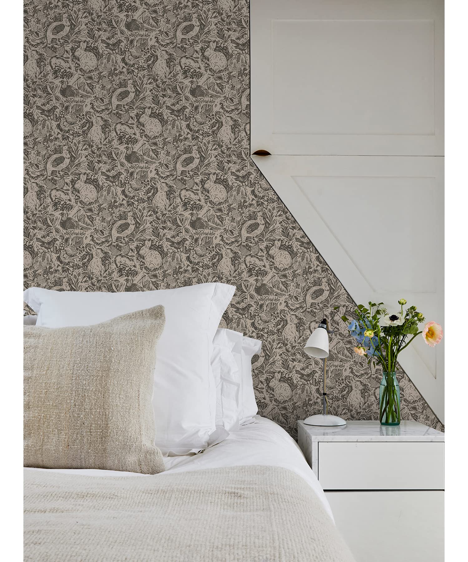 NuWallpaper Charcoal Terrene Peel & Stick Wallpaper