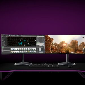 Cooler Master GD160 PC Gamimg Desk, Onesize, Black, Purple