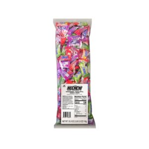 hi-chew assorted bulk bag, 35.3oz | 185+ count individually wrapped | green apple strawberry mango grape | soft & chewy taffy candy | made with immensely juicy fruit flavors | individually wrapped