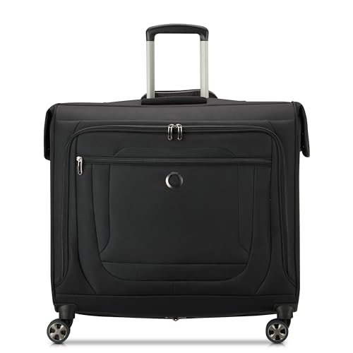 DELSEY Paris Luggage Helium DLX Garment Bag with Spinner Wheels, Black, 24 Inch