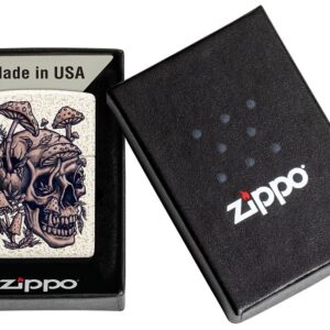 Zippo Skullshroom Design Mercury Glass Pocket Lighter