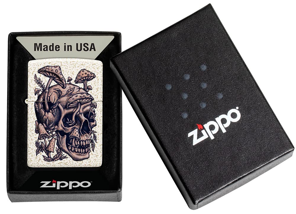 Zippo Skullshroom Design Mercury Glass Pocket Lighter