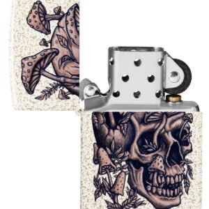 Zippo Skullshroom Design Mercury Glass Pocket Lighter