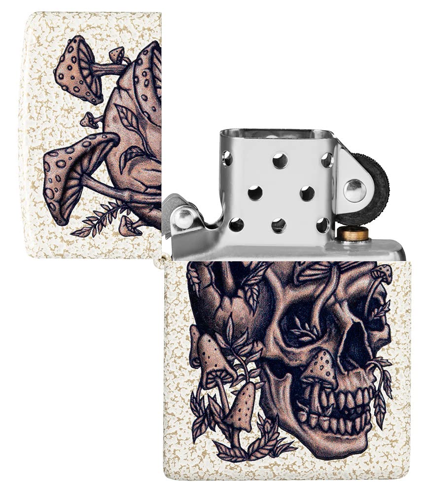 Zippo Skullshroom Design Mercury Glass Pocket Lighter