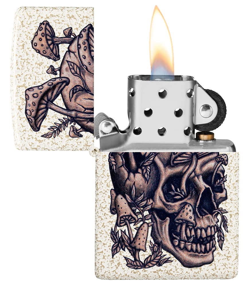 Zippo Skullshroom Design Mercury Glass Pocket Lighter