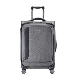 ricardo beverly hills malibu bay 3.0 softside, 4 wheel spinner, lightweight suitcase, unisex, stylish, gray, carry-on 20-inch