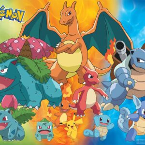 Buffalo Games - Pokemon Kanto Region Evolutions - 1000 Piece Jigsaw Puzzle for Adults Challenging Puzzle Perfect for Game Nights - 1000 Piece Finished Size Is 26.75 x 19.75