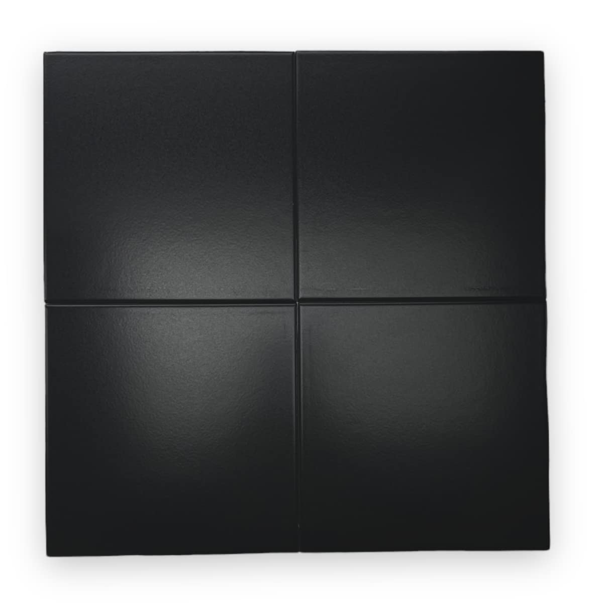 8x8 Subway Square Porcelain Floor Wall Tile Matte Finish for Backsplash Kitchen, Accent Decor, Bathroom Shower Tile (Black, Box of 30 Pieces (12.7 sq.ft))