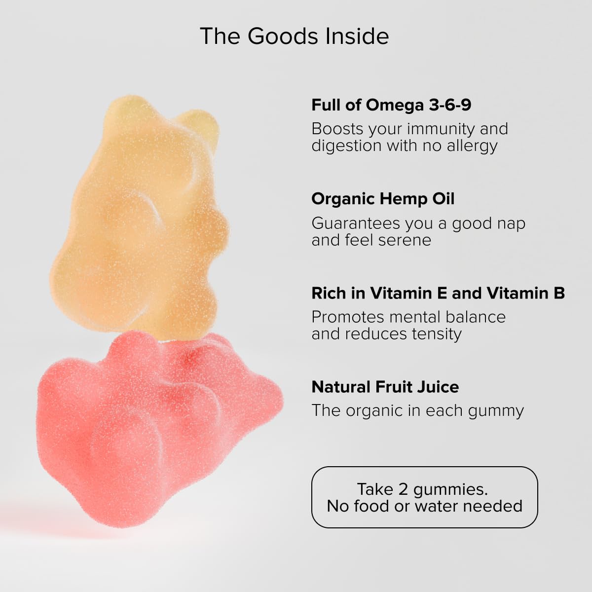 Hеmр Gummies for Restful Nights - Soothes Soreness and Discomfort in the Body - Assorted Fruit Flavors - Made in USA