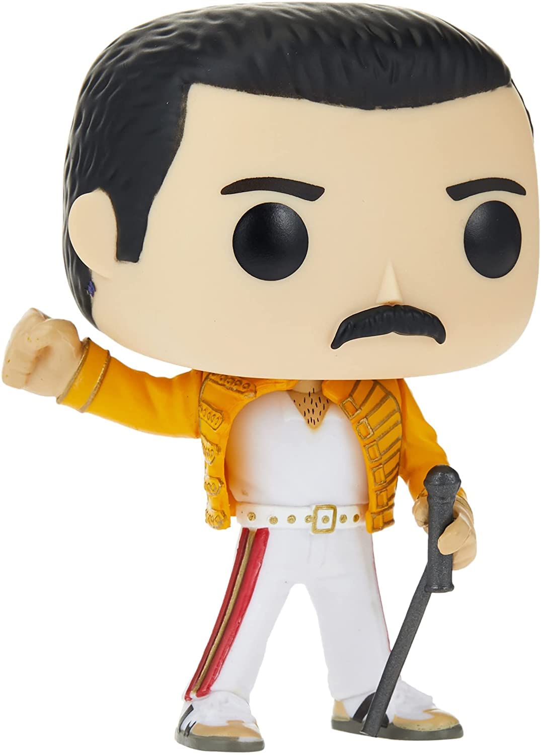 POP Queen - Freddie [Mercury] Wembley 1986 Funko Pop! Vinyl Figure (Bundled with Compatible Pop Box Protector Case), Multicolored, 3.75 inches