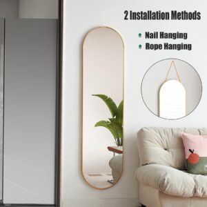 Ecentaur Full Length Mirror Wall Mirror Over The Door Mirror Hanging Body Mirror for Bedroom Mounted Long Size Length Room Mirrors