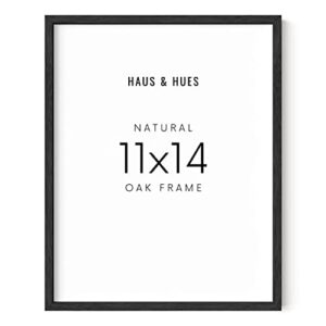 haus and hues 11x14 black frame – 11x14 black picture frame that comes ready-to-hang, black 11x14 picture frame perfect for hanging vertically or horizontally, 11x14 frame black