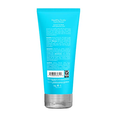 Neutrogena Healthy Scalp Hydro Boost Scalp Scrub with Hyaluronic Acid, for Exfoliating, Hydrating, Cleaner Hair