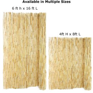 Backyard X-Scapes Natural Reed Fencing Decorative Fence for Backyard Garden Fencing Divider 4 ft H x 8 ft L