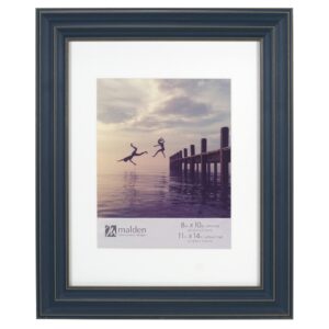 malden international designs 8x10 11x14 rustic blue matted picture frame,2428-80