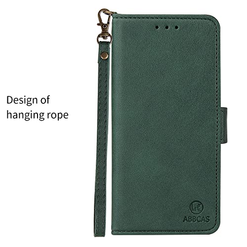 Fansipro Wallet Folio Case for Samsung Galaxy A40, Premium PU Leather Slim Fit Cover for Galaxy A40, 2 Card Slots, 1 Transparent Photo Frame Slot, Anti-Dust, Green