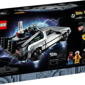 LEGO Icons Back to The Future Time Machine 10300, Model Car Building Kit based on The DeLorean from The Iconic Movie, Perfect Build for Teens and Adults Who Love to Create