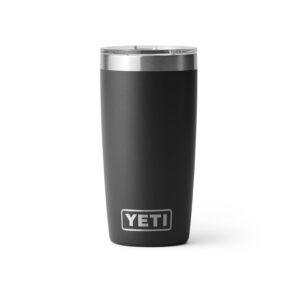 YETI Rambler 10 oz Tumbler, Stainless Steel, Vacuum Insulated with MagSlider Lid, Black