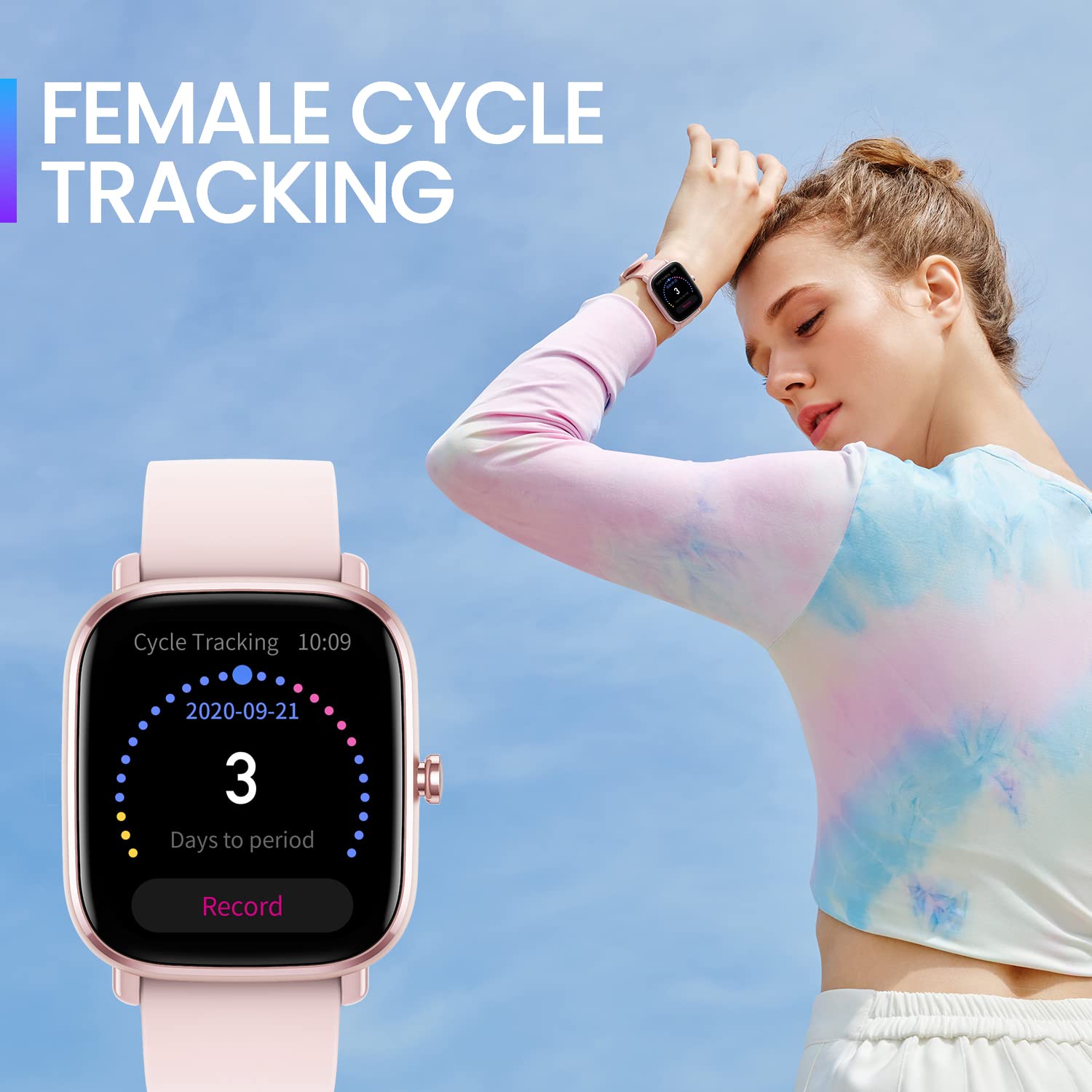 Amazfit GTS 2 Mini New Version Smart Watch for Women Men, 14-Day Battery Life, Alexa Built-in, Sports Watch with GPS, Health Fitness Tracker, Blood Oxygen Heart Rate Sleep Monitor, Pink