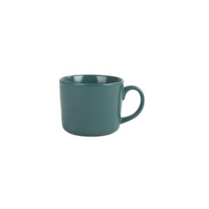 Double Line 3.75"/12 oz Mug, Set of 6, Emerald Green