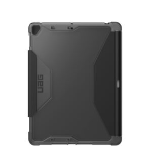 URBAN ARMOR GEAR UAG Designed for iPad 10.2 Case iPad 9th Generation 2021 iPad 8th Generation 2020, Black/Ice, Rugged Clear Multi-Angle Viewing Folio Stand with Pencil Holder Plyo Protective Cover