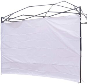 ninat canopy sunwall sidewall gazebos tent waterproof for 8x8ft pop up canopy straight leg gazebos outdoor instant canopies 1 pcs white canopy sidewall only