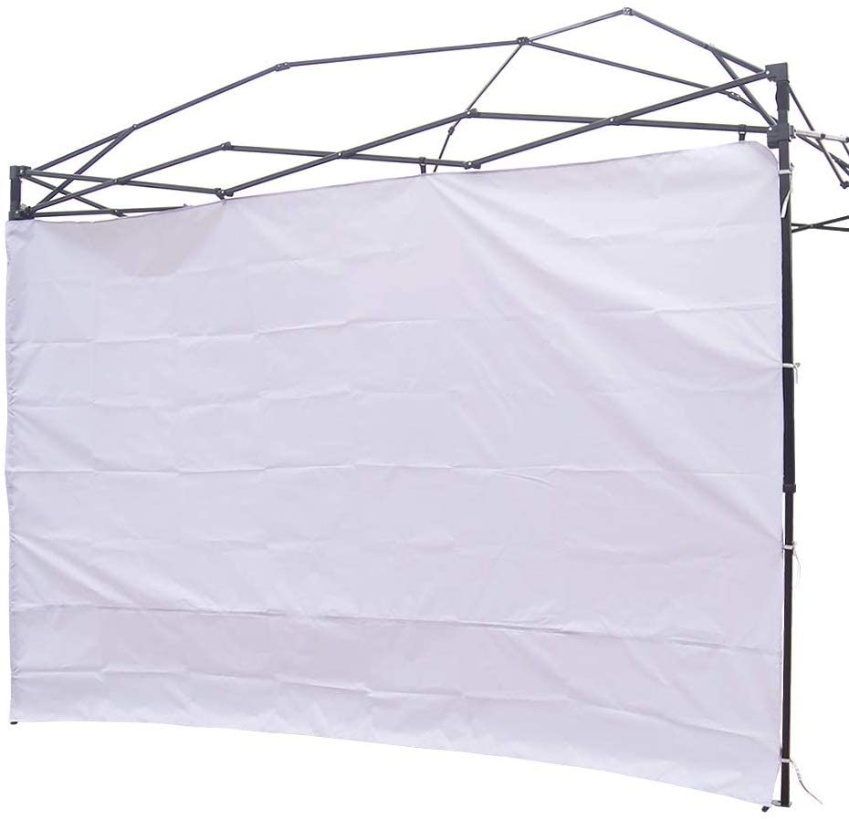 NINAT Canopy Sunwall Sidewall Gazebos Tent Waterproof for 8x8ft Pop up Canopy Straight Leg Gazebos Outdoor Instant Canopies 1 Pcs White Canopy Sidewall Only