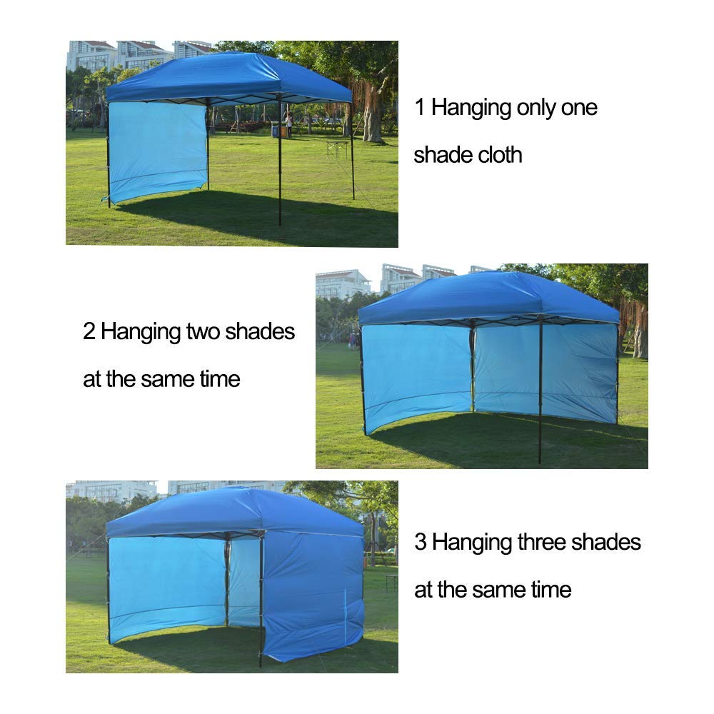 NINAT Canopy Sunwall Sidewall Gazebos Tent Waterproof for 8x8ft Pop up Canopy Straight Leg Gazebos Outdoor Instant Canopies 1 Pcs White Canopy Sidewall Only