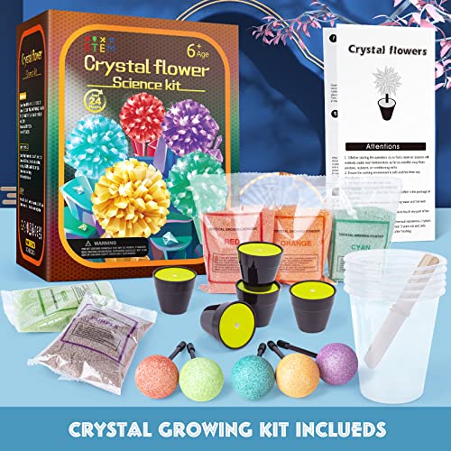 Crystal Growing Kit, STEM Projects Science Kits for Kids Age 8-12, Girls Toys 8-10 Years Old, Crafts Gift Toys for 6 7 8 9 10 11 12 years old Girls & Boys