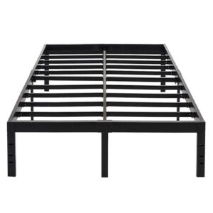 OmiNight Queen Bed Frames 18 Inch Tall Heavy Duty 3500lbs Queen Size Metal Platform No Box Spring Needed,Steel Slat Support Noise Free…