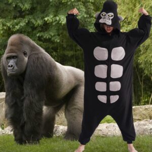 YUNTAISHAN Animal Onesie Adult One Piece Pajamas Animal Cosplay Costume for Women Men