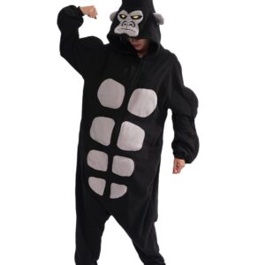 YUNTAISHAN Animal Onesie Adult One Piece Pajamas Animal Cosplay Costume for Women Men