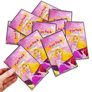 Beach Kids Disney Princess Party Favors Set for Girls - Bundle with 24 Mini Princess Play Packs with Mini Coloring Pages, Crayons, Stickers and More (Disney Princess Birthday Party Supplies)