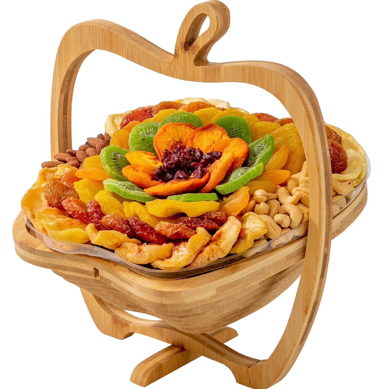 Dried Fruit and Nut Gift Basket | Healthy Assorted Natural Snack Gift Tray |Prime Delivery, Extra Large Variety Holiday Food Tray- Birthday, Sympathy, Office, Men, Woman & Families | Bonnie and Pop